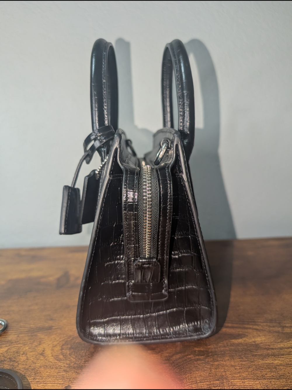 NWOT Coach Andrea Mini Croc-embossed Bag - Picture 5 of 8
